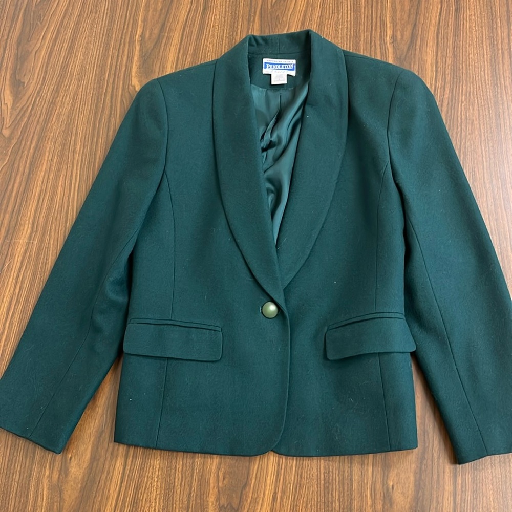 Last chance! Pendleton hunter green wool blazer